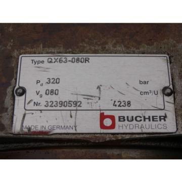 Bucher QX63-080R hydraulic pump OLD STOCK innenzahnradpumpe  /    Invoice