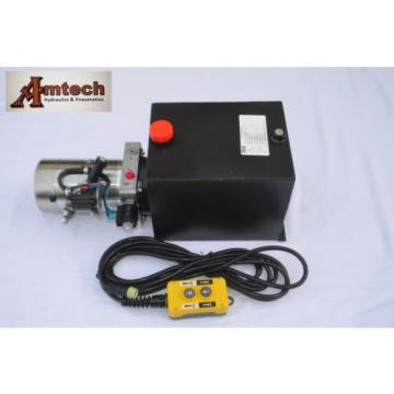 12V Single Acting Hydraulic Power unit, 10 Liter Metal Tank, Dump Tipper Trailer