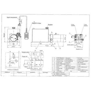 12V Single Acting Hydraulic Power unit, 10 Liter Metal Tank, Dump Tipper Trailer