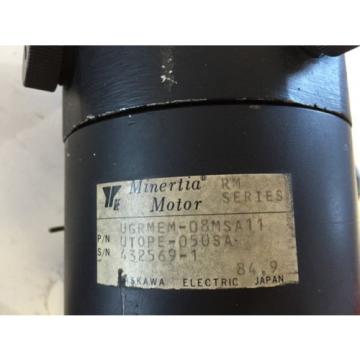 USED YASKAWA UGRMEM-08MSA11,UTOPE-050SA ROBOTIC SERVO MINERTIA MOTOR USED ,BOXZF