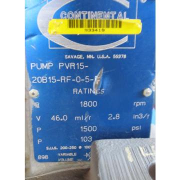 CONTINENTAL POLYPAC 20HP PVR15-RF-0-5-F  35 GAL TANK