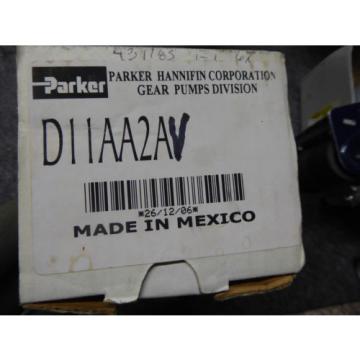 NEW PARKER HANNIFIN GEAR PUMP D11AA2A