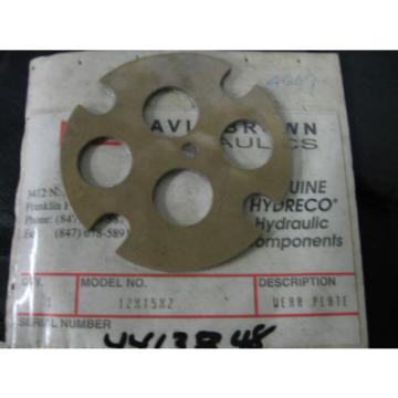 Hydreco Hydraulic Components - Wear Plate - 12 x 15 x 2 - NOS NIB