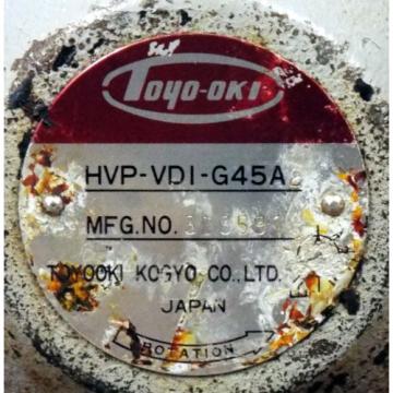 1 NEW TOYO-OKI HVP-VDI-G45A-2 HYDRAULIC PUMP ***MAKE OFFER***