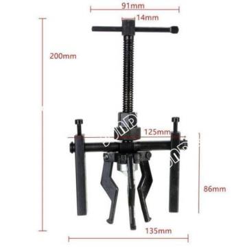 Black Steel Bearing Puller Tool Set 3 Jaws Gear Puller for Motorcycle Car Truck