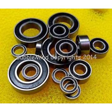 (BLACK) DURATRAX DELPHI INDY CAR Rubber Sealed RC Ball Bearing Bearings Set