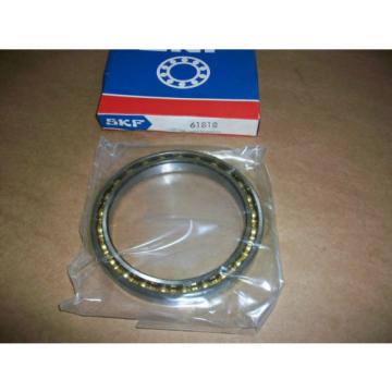 SKF 61818 Thin/Slim Deep Groove Radial Bearing   NEW IN BOX