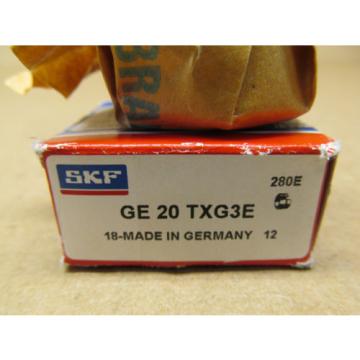 1 NIB SKF GE 20 TXG3E GE20TXG3E RADIAL BEARING BORE DIA: 20MM, OD: 35MM, SEAL