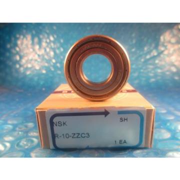 NSK R10ZZ, C3, R10 ZZ, Single Row Radial Bearing