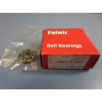 1 Nib Fafnir Torrington S3K Single Row Radial Bearing 3/8&#034; Bore 7/8&#034; OD 7/32&#034; W