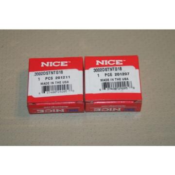 (Lot of 2) Nice 3002DSTNTG18 Radial Deep Groove Bearings 3002-DSTNTG18  **NEW**