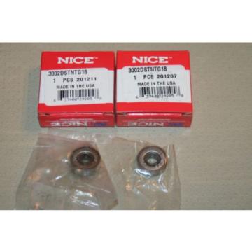 (Lot of 2) Nice 3002DSTNTG18 Radial Deep Groove Bearings 3002-DSTNTG18  **NEW**