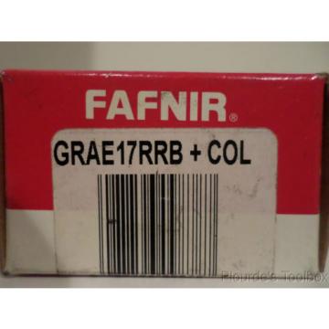 New Fafnir 17mm ID x 40mm Radial/Deep Groove Ball Bearing w/ Collar, GRAE17RRB