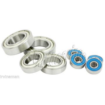 Set of 8 KTM 300 MXC (2002) Deep Groove Radial Ball Bearings