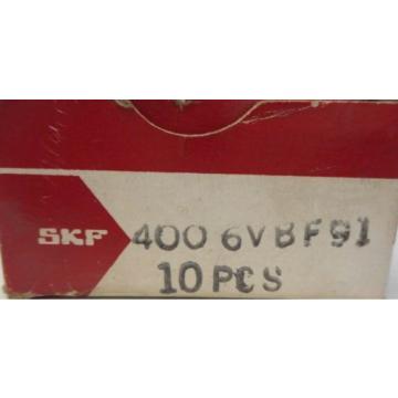 SKF RADIAL BALL BEARING, 400 6VBF91, 400-6, 3/8&#034; X 7/8&#034; X 1/4&#034;, BOX OF 10