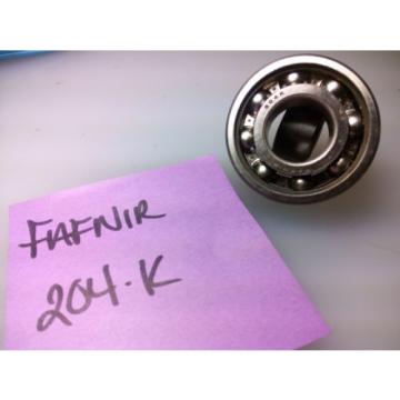 FAFNIR / torrington # 204-K , SINGLE GROOVE RADIAL BALL BEARING 35 MM ID, 72 MM