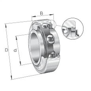 204-KRR INA Radial insert ball bearings 2..-KRR, cylindrical outer ring, inner r