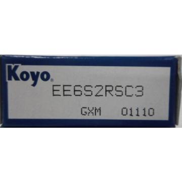 KOYO, RADIAL BALL BEARINGS, EE6S2RSC3, 3/4&#034; X 1-5/8&#034; X 7/16&#034;, EE6S2RS, LOT OF 3