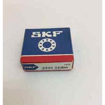 NEW SKF 6202 2ZJEM Single Row Radial Ball Bearing - LOT OF 2