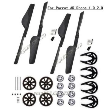 Parrot AR Drone 1.0 2.0 Carbon Fiber Propeller with Motor Gear Protector Bearing