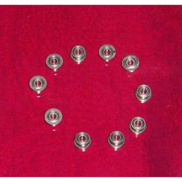 MOTOR BALL BEARINGS--2MM ID X 5MM OD-FLANGED AND SHIELDED-LOT of 10