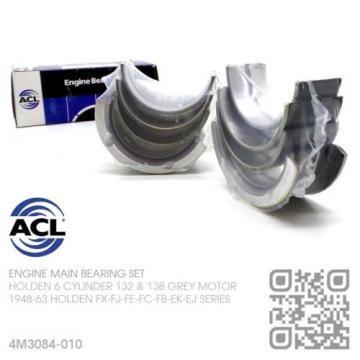 ACL MAIN BEARING SET UNDERSIZE 0.010&#034; 6 CYL 138 GREY MOTOR [HOLDEN FB-EK-EJ]