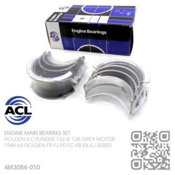 ACL MAIN BEARING SET UNDERSIZE 0.010&#034; 6 CYL 138 GREY MOTOR [HOLDEN FB-EK-EJ]