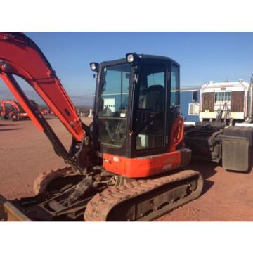 2014 Kubota KX057 Excavator Cab Heat AC Angle Blade ONLY 227HOURS!!