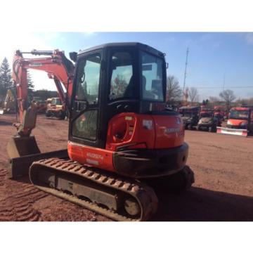 2014 Kubota KX057 Excavator Cab Heat AC Angle Blade ONLY 227HOURS!!