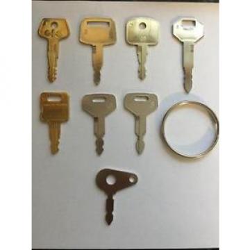 Excavator, Plant, Digger &amp; Tractor Key Set - 7 Keys - Replacement or Spare Keys