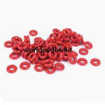 50 X 11mm OD 2.4mm Thick Red Silicone O Ring Oil Seals