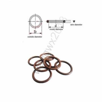 2PCS Oil Resistant FKM Seal Fluorine Rubber 3.1mm Sealing O-Ring Brown 36-65mm