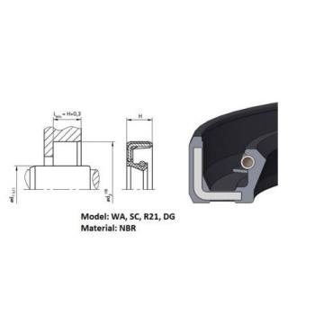 (pack) Rotary shaft oil seal 90 x 110 x (height, model)