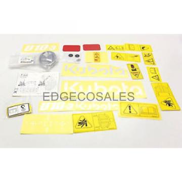 Kubota &#034;U10-3 Series&#034; Excavator Label Kit # RA13857200 #