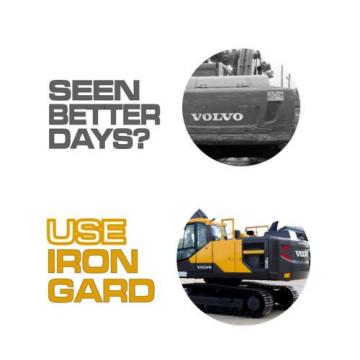 6x IRON GARD Spray Paint VOLVO YELLOW Excavator Dozer Loader Bucket Attachment