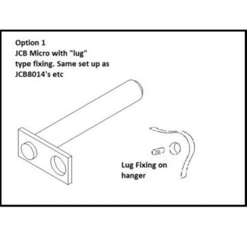 18&#034; MINI DIGGER / EXCAVATOR BUCKET FOR JCB MICRO / JCB 8008 (LUG TYPE HANGER)