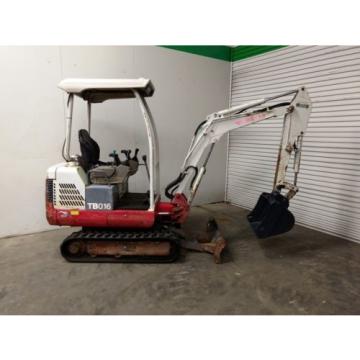 Takeuchi TB016 1.6t Rubber Track Mini Excavator s/n -808