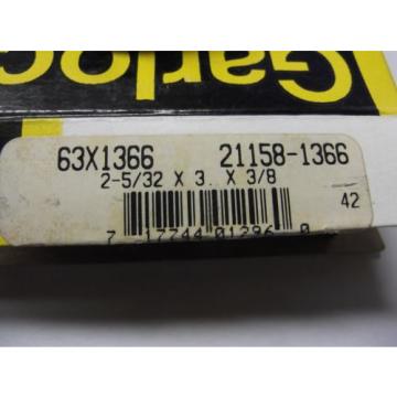 GARLOCK SEALS 63X1366 Oil Seal 2-5/32&#034; x 3&#034; x 3/8&#034; P/N 21158-1366