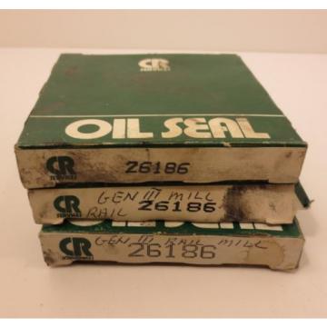 Lot of 3 Chicago Rawhide CR Oil Seals 26186 New