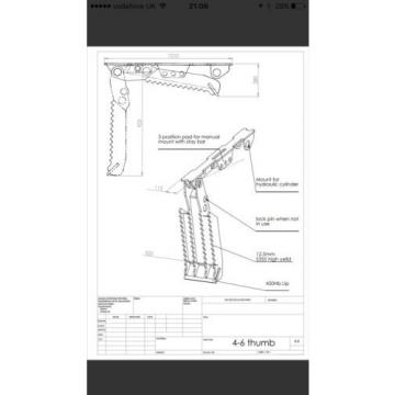 4-6 Ton Hydraulic Excavator Thumb