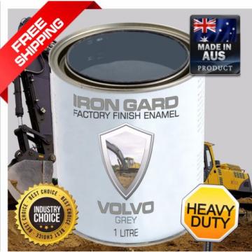 IRON GARD 1L Enamel Paint VOLVO GREY Excavator Auger Bucket Tracks Mini Digger