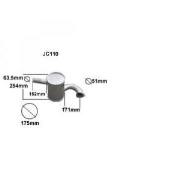 JCB 3CX     EXHAUST SILENCER (BRAND NEW)   NON -TURBO  OE EQUIV. 12300307