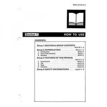 HITACHI EX120-1 EXCAVATOR WORKSHOP MANUAL ON CD ROM