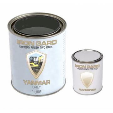 IRON GARD 1L Two Pack Paint YANMAR GREY Mini Excavator Auger Loader Skid Bucket