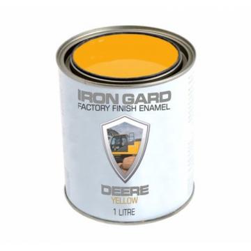 IRON GARD 1L Enamel Paint JOHN DEERE YELLOW Excavator Auger Loader Skid Bucket