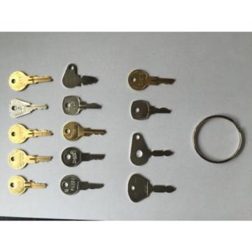 14 Key Aerial Key Set Plant Hire Equipment Keys *FREE POSTAGE*