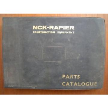 ORIGINAL NCK RAPIER 605 &amp; ATLAS EXCAVATOR PARTS CATALOGUE WORKSHOP MANUAL