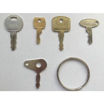 2 X 5 Key Thawites Dumper Key Set Plant Hire Equipment Keys *FREE POSTAGE*