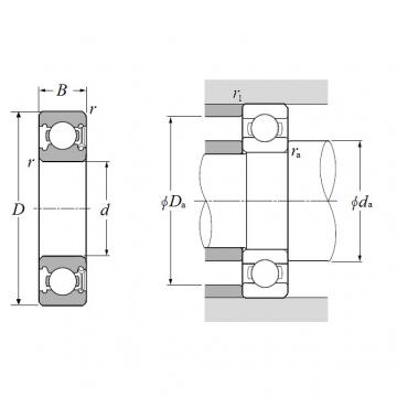 60/32LUC3, Single Row Radial Ball Bearing - Single Sealed (Contact Rubber Seal)