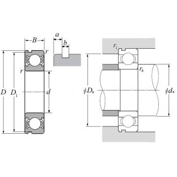 60/32LLBNC3, Single Row Radial Ball Bearing - Double Sealed (Non-Contact Rubber Seal), Snap Ring Groove